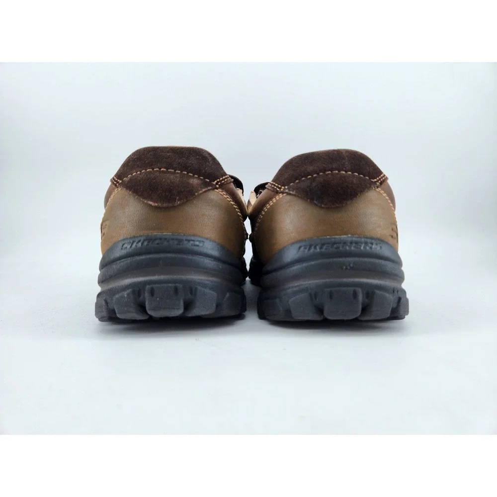 Skechers Braver Rayland Relaxed Fit Slip On Loafers Mens 11 Brown Leather 64502‎